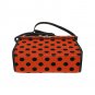 Lady Bug Red Black Polkadot All Over Print Waterproof Canvas Bag Laptop Briefcase