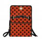 Lady Bug Red Black Polkadot All Over Print Waterproof Canvas Bag Laptop Briefcase