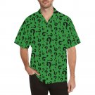 Riddler Riddles Green Questions Men's All Over Print Hawaiian Shirt