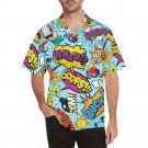 Comic Pattern Men's All Over Print Hawaiian Shirt