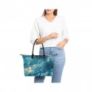 Blue Gold Marble Women's Classic Handbag