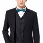 Blue Gold Marble Adjustable Bowtie