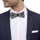 Ornamental Black Adjustable Bowtie