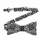 Ornamental Black Adjustable Bowtie