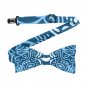 Ornamental Blue Adjustable Bowtie