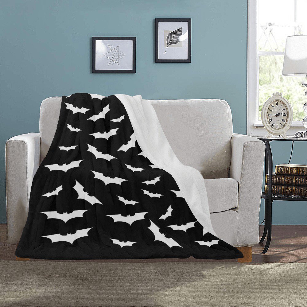Bat Silhouette Ultra-Soft Micro Fleece Thick Blanket