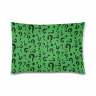 Riddler Riddle Green Questions Pillow Case 30" x 20" (2 sides)