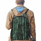 Matrix Raining Code School Backpack with Side Mesh Pockets