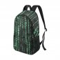 Matrix Raining Code School Backpack with Side Mesh Pockets
