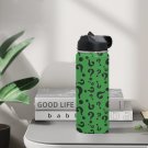 Riddler Riddle Green Questions Water Insulated Bottles With Straw Lid (18 OZ)