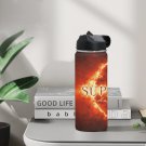 Super Natural Water Insulated Bottles With Straw Lid (18 OZ)