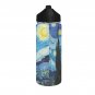 Starry Night Van Gogh Water Insulated Bottles With Straw Lid (18 OZ)