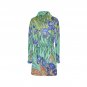 Women's Irises Van Gogh Fleece Robe