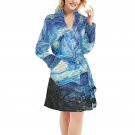 Women's Starry Night Van Gogh Fleece Robe