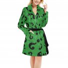 Women's Riddler Riddle Green Questions Fleece Robe