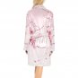 Women's Pink Peach Blossom Floral Flower Fleece Robe
