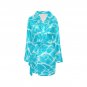 Women's Blue Clear Beach Fleece Robe