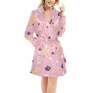 Women's Luna Bunny Star Moon Kawaii Anime Fleece Robe Pink