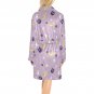 Women's Luna Bunny Star Moon Kawaii Anime Fleece Robe Purple