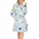 Women's Luna Bunny Star Moon Kawaii Anime Fleece Robe Blue