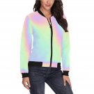 Holographic Print Women's Bomber Jacket