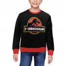Kids' I Love Dinosaur Rib Cuff Crewneck Sweatshirt