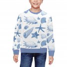 Kids' Sea Snail Shell Starfish Animal Rib Cuff Crewneck Sweatshirt