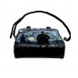 Sherlock Holmes Silhouette Watching Van Gogh Starry Night PU Leather Shoulder Handbag Bag