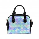 Woman Mermaid Scales Blue Pastel Colors Shoulder Handbag Bag