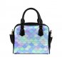 Woman Mermaid Scales Blue Pastel Colors Shoulder Handbag Bag