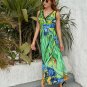Woman Van Gogh Irises Flower Sleeveless Long Dress Party Dress (Size S to 2XL)
