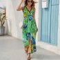 Woman Van Gogh Irises Flower Sleeveless Long Dress Party Dress (Size S to 2XL)