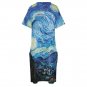 Woman's Starry Night Van Gogh Baggy Dress with Pockets (Size S to 5XL)