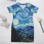 Woman's Starry Night Van Gogh Baggy Dress with Pockets (Size S to 5XL)