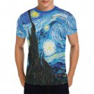US SIZE Starry Night Van Gogh Men's Full Print T-Shirt Tee