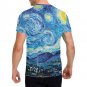 US SIZE Starry Night Van Gogh Men's Full Print T-Shirt Tee