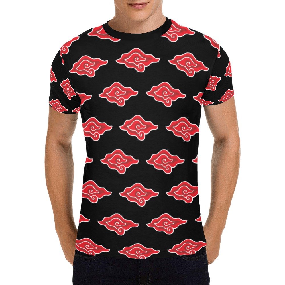 US SIZE Red Clouds Men's Full Print T-Shirt Tee