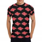 US SIZE Red Clouds Men's Full Print T-Shirt Tee