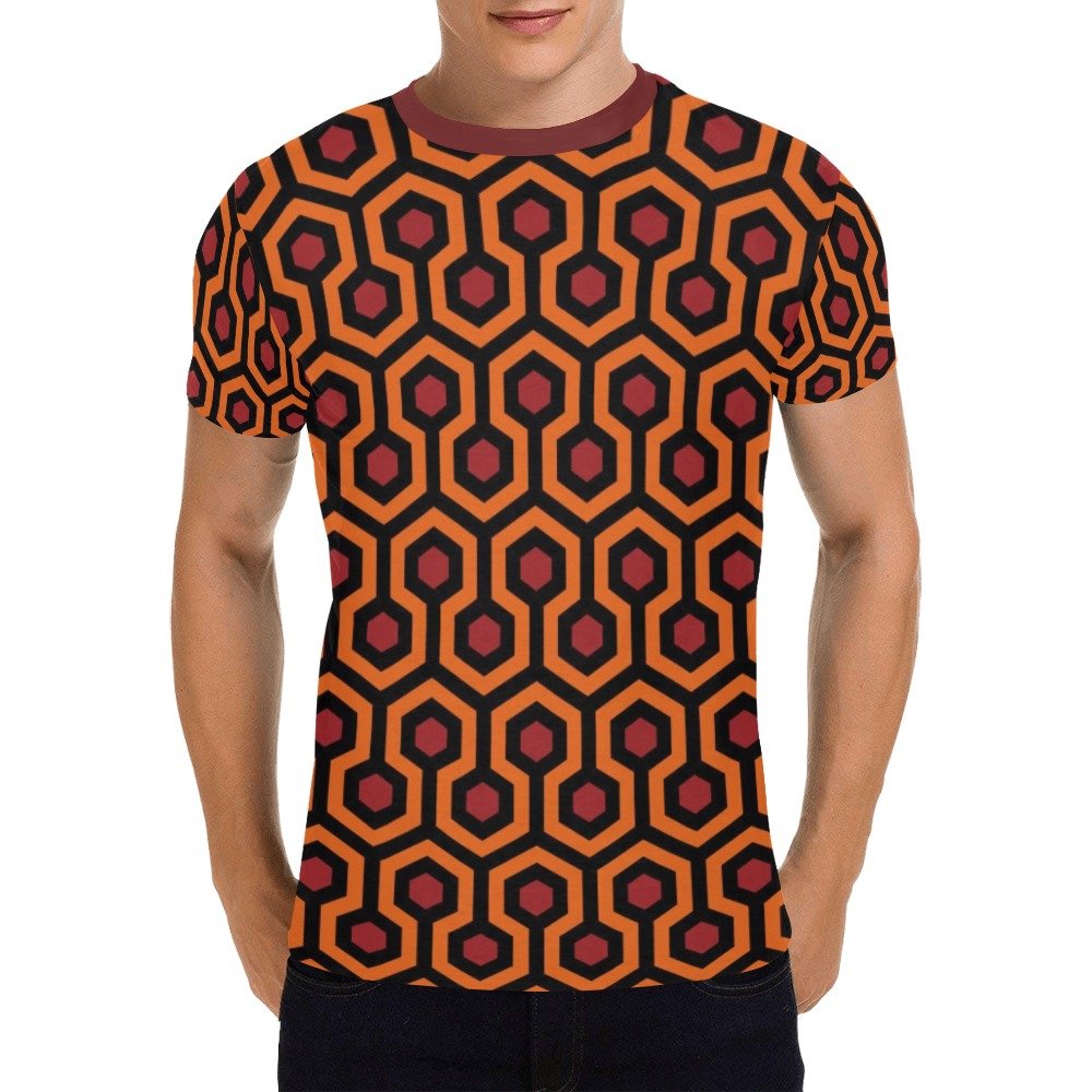 US SIZE Overlook Pattern Men's Full Print T-Shirt Tee