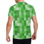 US SIZE Green Pixel Men's Full Print T-Shirt Tee