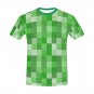 US SIZE Green Pixel Men's Full Print T-Shirt Tee