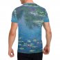 US SIZE Water Lilies Claude Monet Men's Full Print T-Shirt Tee