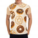 US SIZE Donuts Men's Full Print T-Shirt Tee