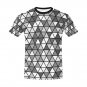 US SIZE Monochrome Triangles Men's Full Print T-Shirt Tee