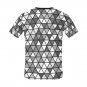 US SIZE Monochrome Triangles Men's Full Print T-Shirt Tee