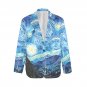 Woman's Starry Night Van Gogh All Over Print Blazer