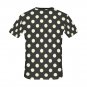 US SIZE Black Ivory Polkadot  Men's Full Print T-Shirt Tee