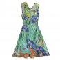 Woman Van Gogh Irises Sleeveless Skater Dress (Size XS to 5XL)