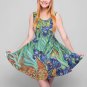Woman Van Gogh Irises Sleeveless Skater Dress (Size XS to 5XL)