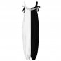 Woman Two Tone Black and White Baggy Suspender Jumpsuit (Size S-3XL)